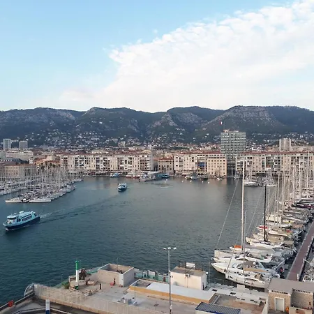 Superbe T3 Climatise - Centre Historique - Vue Port De Plaisance - Balcon - Wifi - 5e Avec Ascenseur טולון